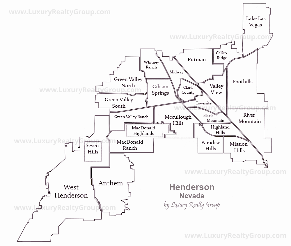 Henderson Nevada MAP with watermark